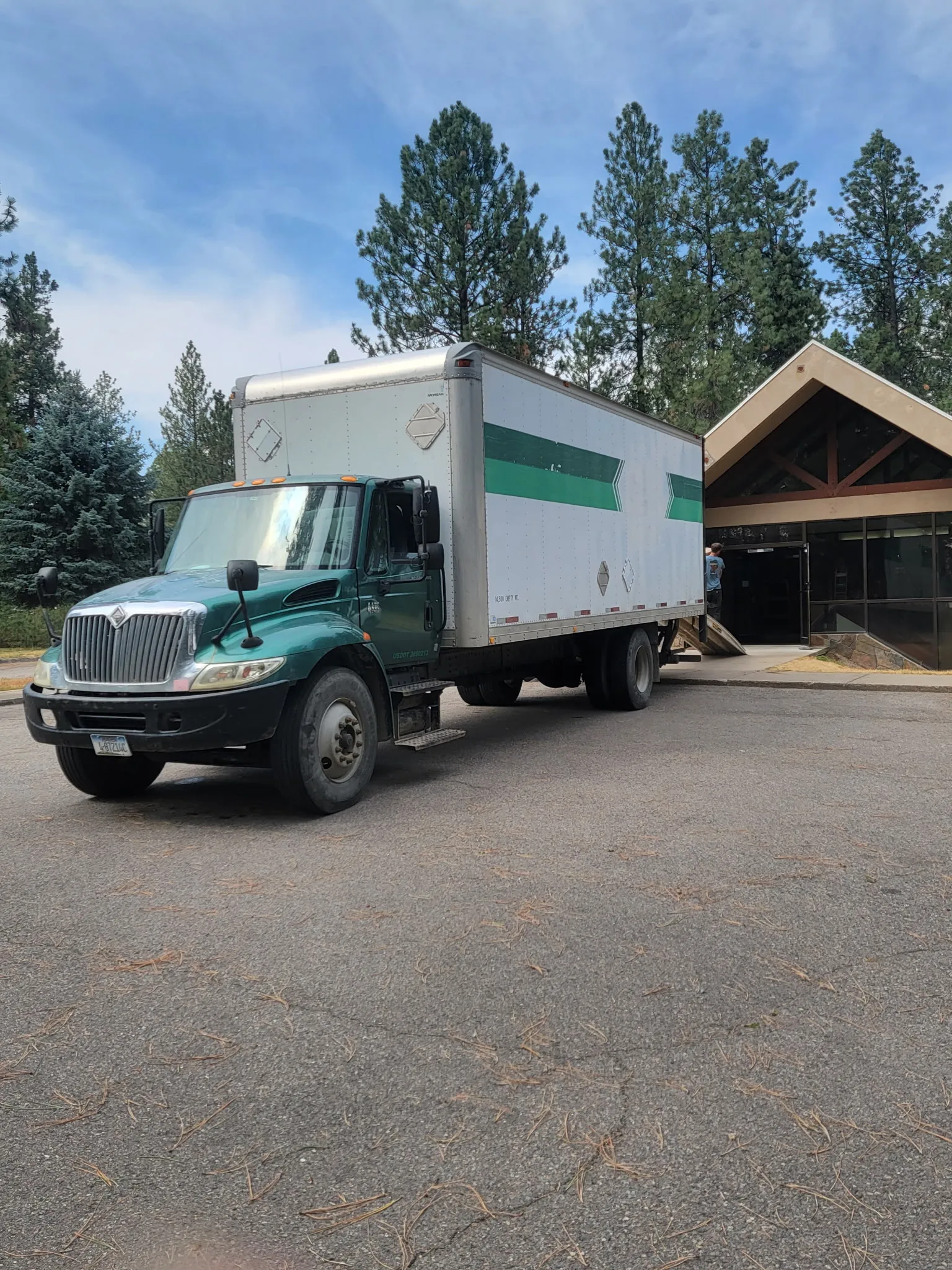 The Moving On Up box truck, ready for a long-distance haul
